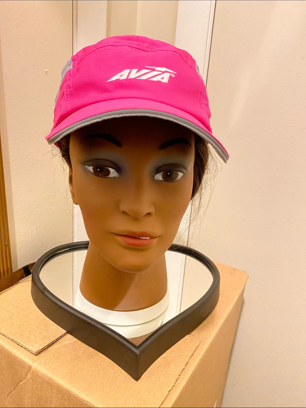 Avia Women’s Bright Pink Sport Cap with Gray Trim. NWOT
